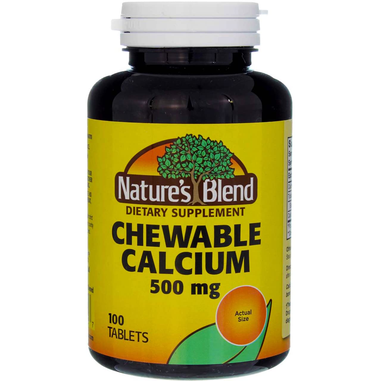 Nature's Blend Chewable Calcium 500 mg, 100 Tablets (Pack of 2) Amazon.in Health & Personal Care