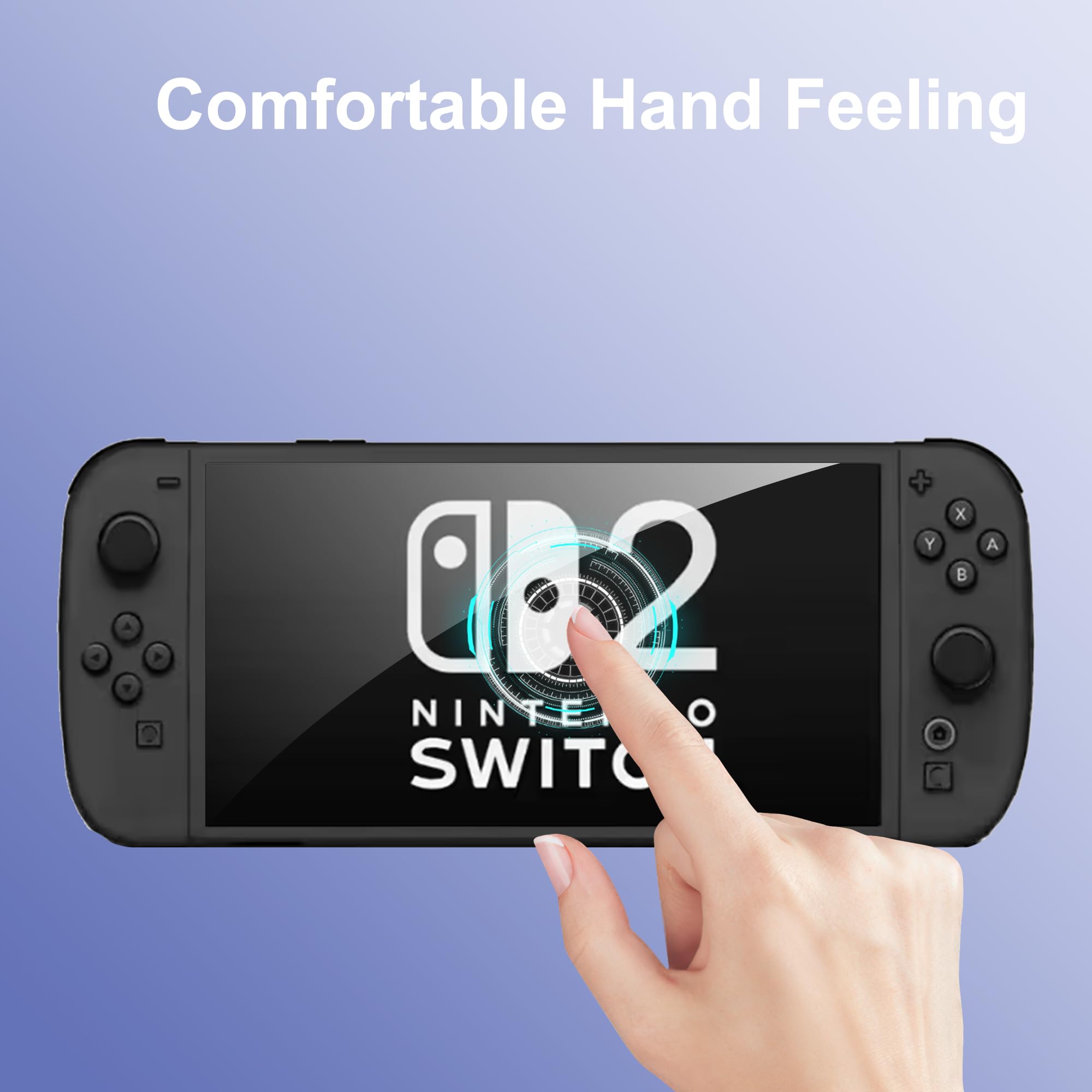 Pellicola Protettiva per Nintendo Switch 2 2025 Vetro Temperato, Confezione da 2 HD Trasparente AntiGraffio