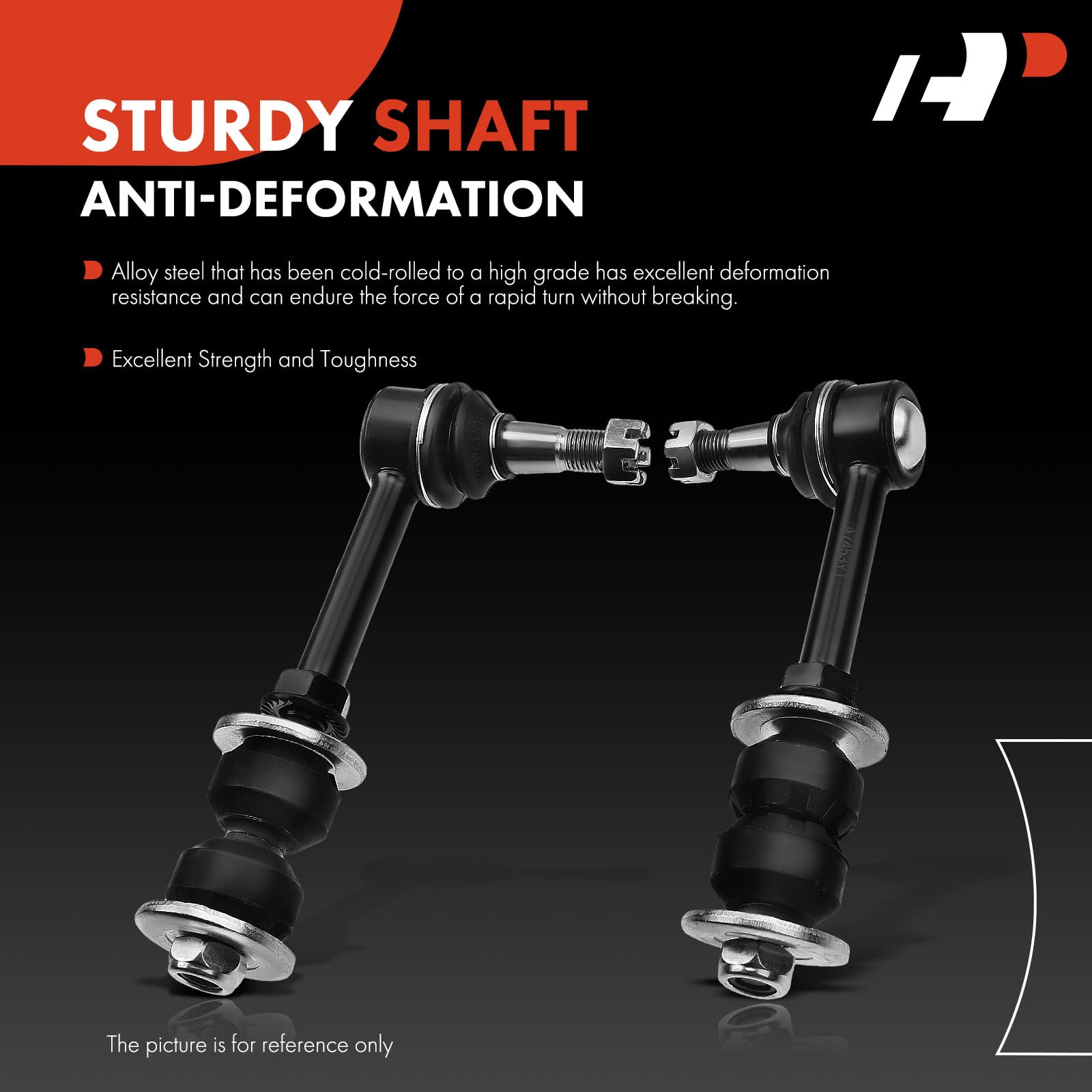 Cardan Avant Gauche Sway Bar Links A-Premium 2x Front Stabilizer Bar Links,  Compatible With Dodge Ram 1500 2002 2003 2004 2005, 4WD(4-Wheel Drive),  Replace # K7422 Front Sway Bar Links Front Stabilizer Sway Bar Links