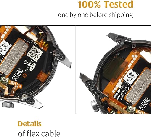 Miniatura 4 de A-MIND Para Huawei Watch GT2 LTN-B19 DAN-B19 (1.811 in) Pantalla LCD Reemplazo táctil digitalizador Asamblea completa con herramientas
