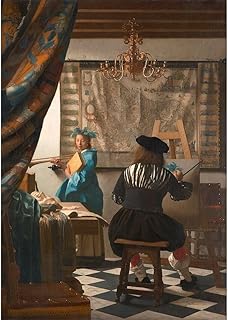 ArtDirect The Art of Painting - detail Unframed Art Print Giclee Poster by Vermeer, Jan - Ready for Framing with Customization Sizes 7x10, 10x14, 14x20, 24x34, 34x48, and 42x60 Inches