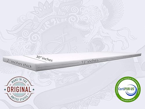 Miniatura 4 de Hoja de espuma para tapicería de alta densidad (2 x 24 x 72 pulgadas)