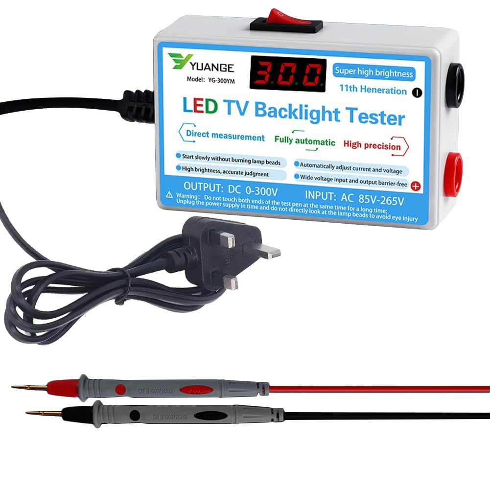 Klop256 Eu Yoicn Lth Led Tv Backlight Tester Lamp Bead Output 0-300V Multipurpose Gh Ness Detect With Meter Pen Portable Home Strips Lights Repair Lcd Digital Display Measurement Tool