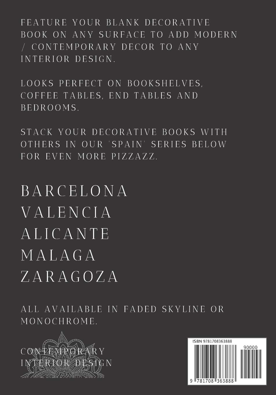 Madrid: A decorative book for coffee tables, end tables, bookshelves and interior design styling: Stack Spain city books to add decor to any room. ... home or as a modern home decoration gift.: 1