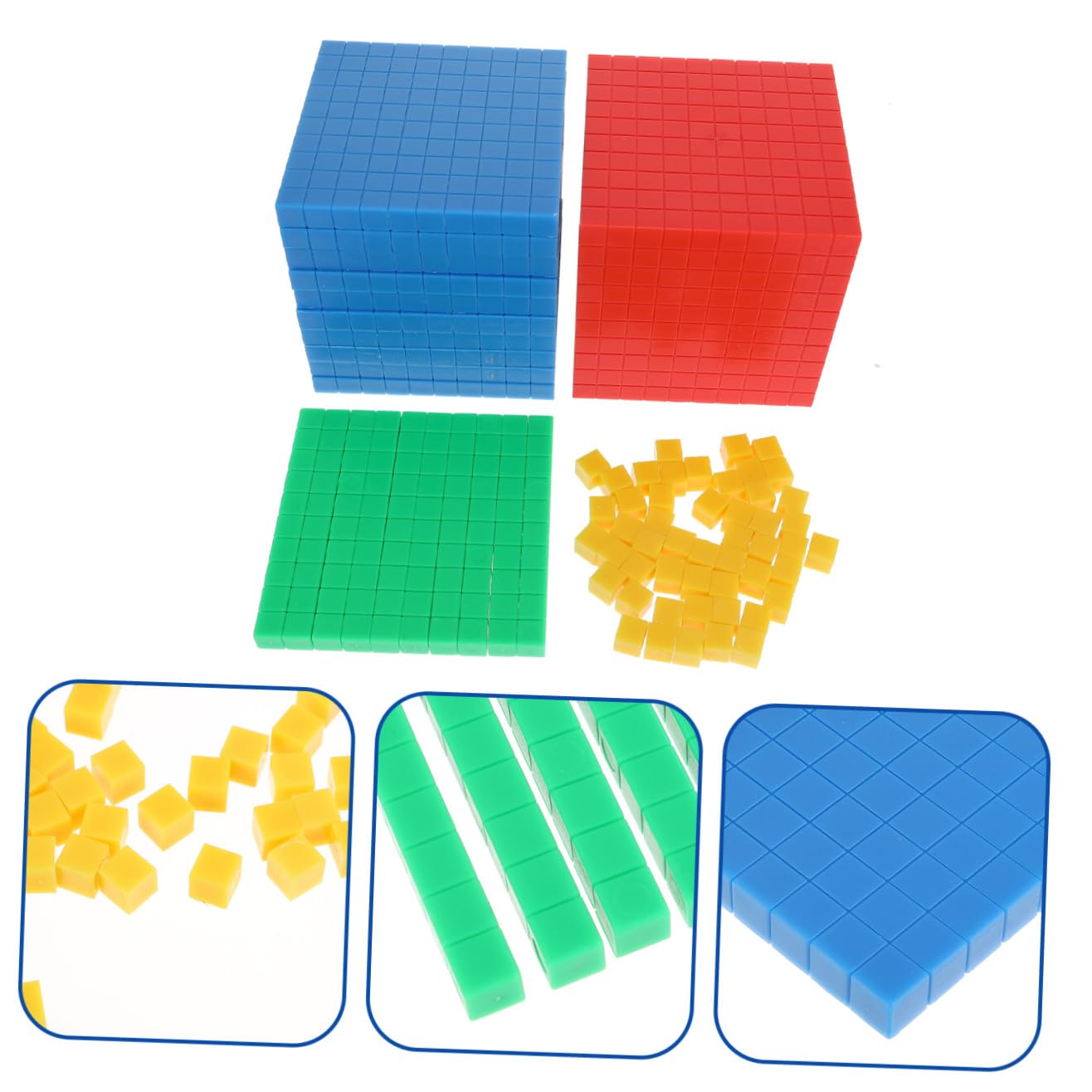 Cubo Conteggio Matematica Plastico per Ragazzo Ragazza | Gioco Apprendimento, Sviluppo Intelligenza e Percezione Spaziale, Articolo Didattico per Scuola
