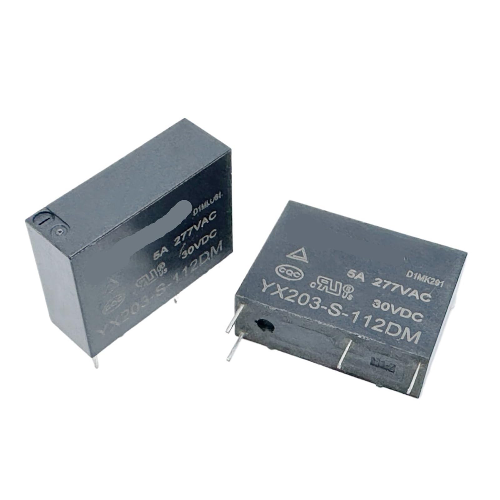 YZWRWRMKTB 1pc YX203-S-112DM (46F1-12V-5A) Relay 4pins