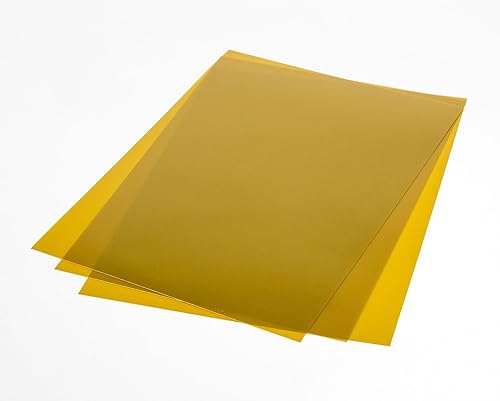 Miniatura 3 de Grafix Película retráctil metálica, hojas opacas doradas de 8.5 x 11 pulgadas, diseña tu arte y encogerlo para crear joyas, adornos, manualidades de