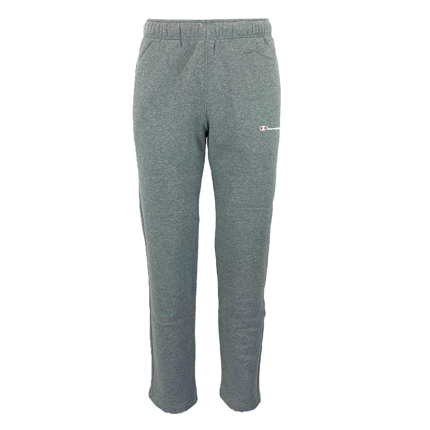 Champion Men's Legacy Authentic Pants-Script Logo Powerblend Fleece Straight Hem Sweatpants