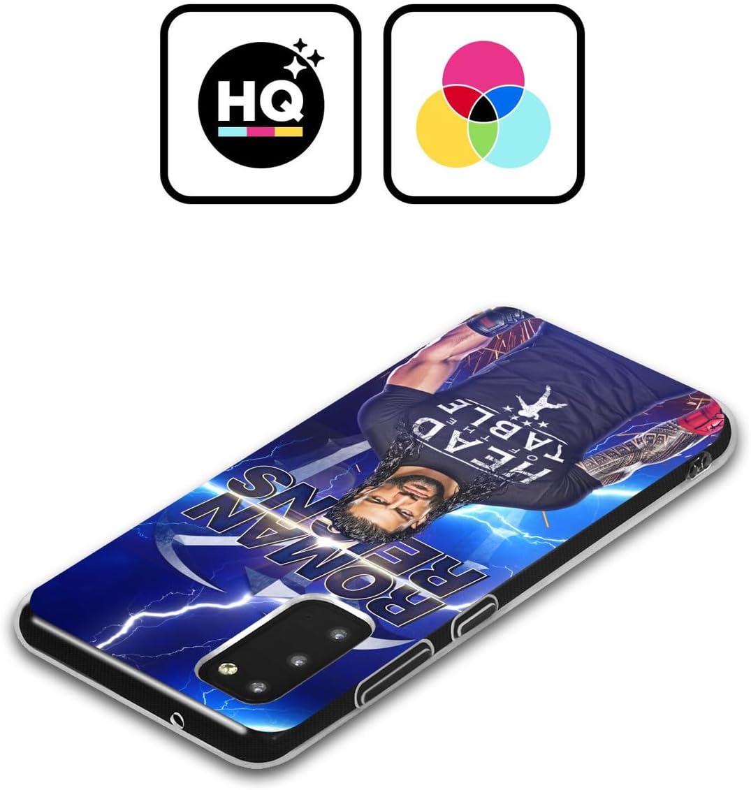 Head Case Designs Officially Licensed WWE Lightning Roman Reigns Gel Case [Military Grade Protection] Compatible with Samsung Galaxy S24 FE and Compatible with MagSafe