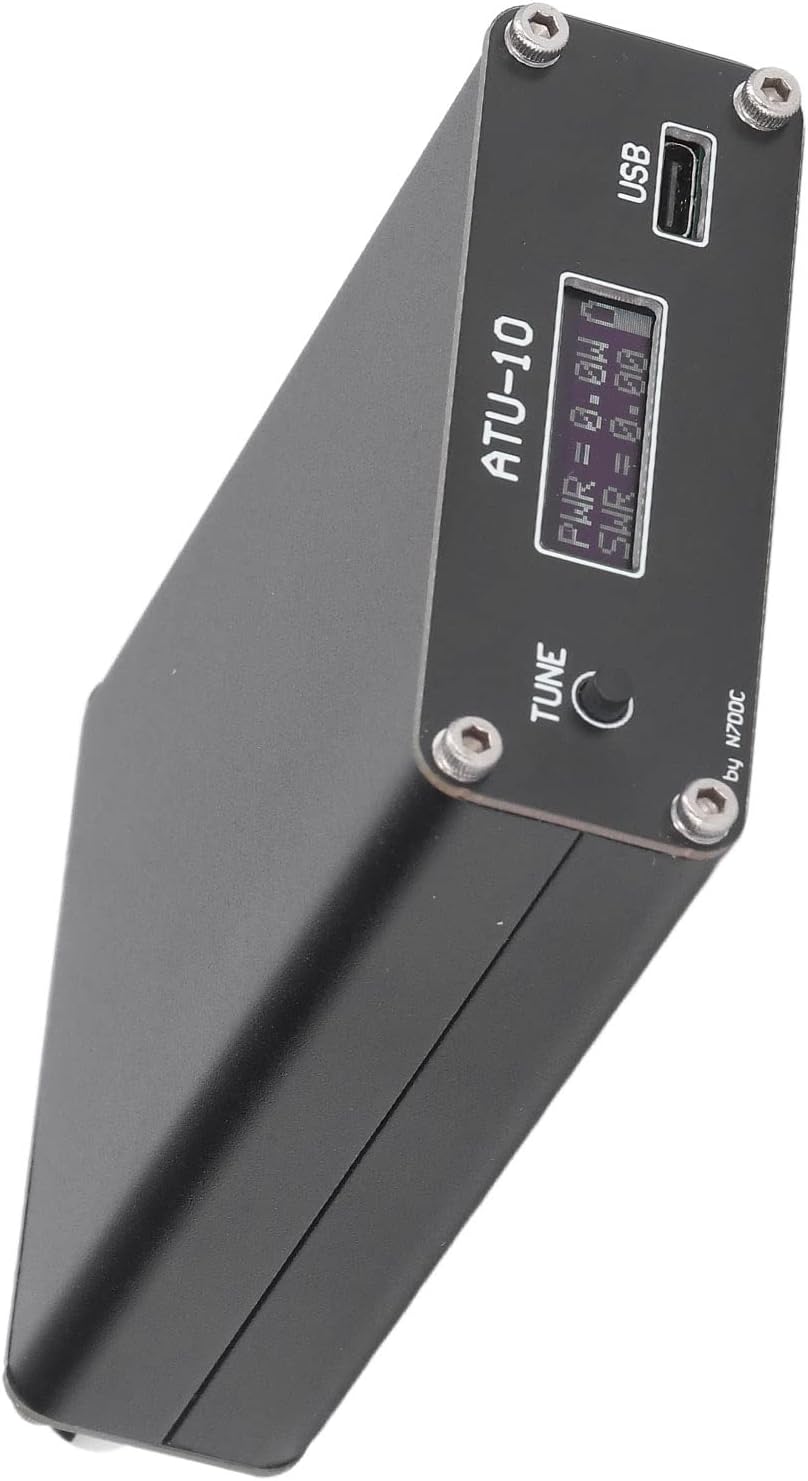 ATU‑10 QRP Automatic Antenna Tuner 0.91in Display Radio Tuner with BNC Connector Version 1.4