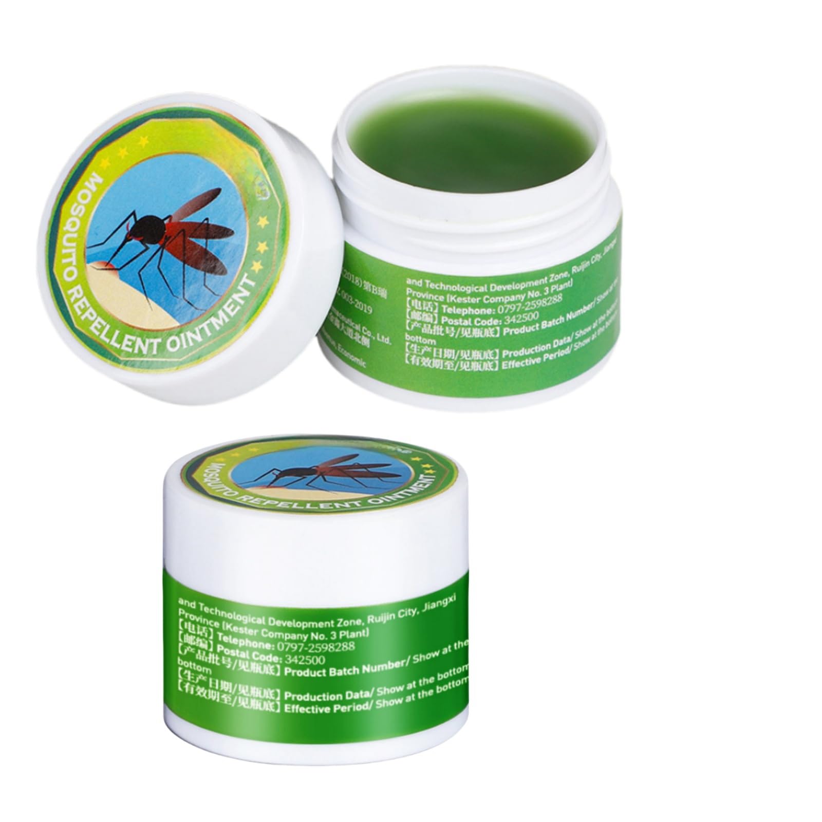 Mosquito Repellent Ointment - 10g x 2 Pack, Effective Itch Relief, Skin Moisturizing and Repair, Prevents Mosquito Bites, Soothes Skin Irritation, Ideal for Travel & Outdoor Activities