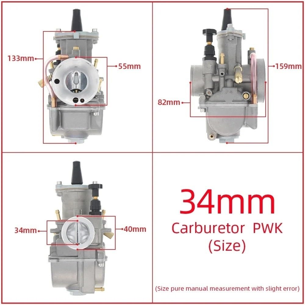 Carburatore Ricambio Carburatore Moto Scivolo Piatto KR150 21mm 24mm 32mm 34mm Per 100cc 125cc 250cc