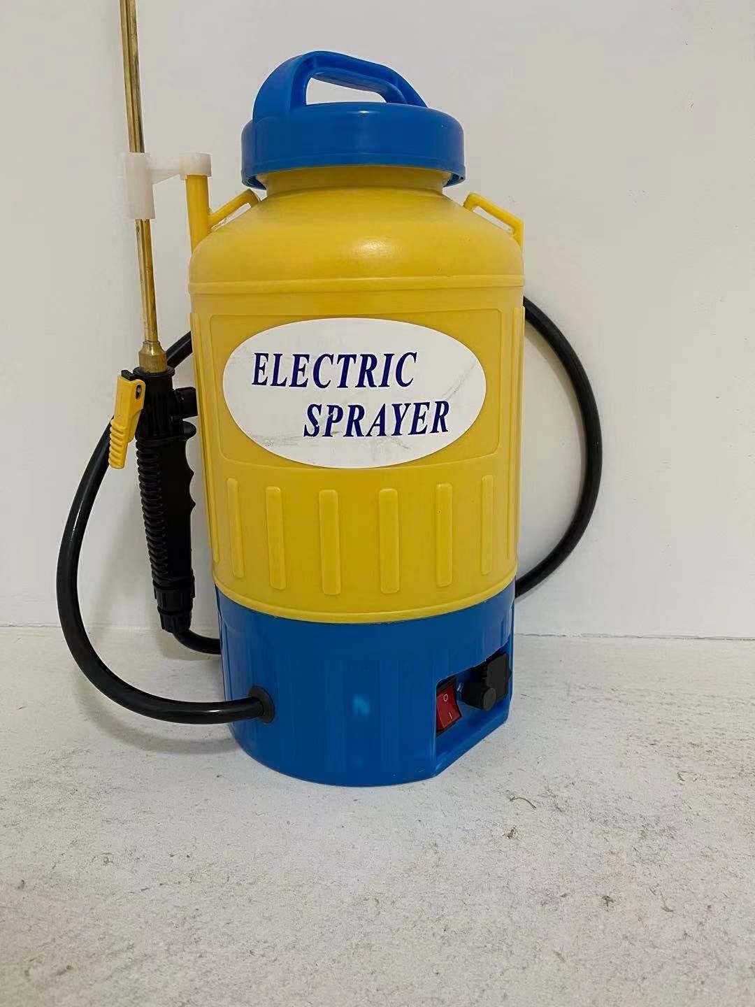 N A 1.3 Gallon Portable Battery Powered Sprayer with Lithium Battery for Gardens, Cleaning Cars and Wall, Includes Adjustable Shoulder Strap,