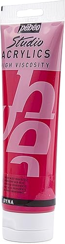 Vista 156 de Pebeo Studio Acrílicos de Alta Viscosidad, Acrílico Fino, 250 ml - Azul Turquesa