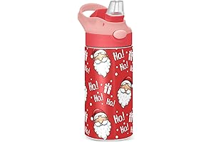 ALAZA Santa Christmas Kids Water Bottles