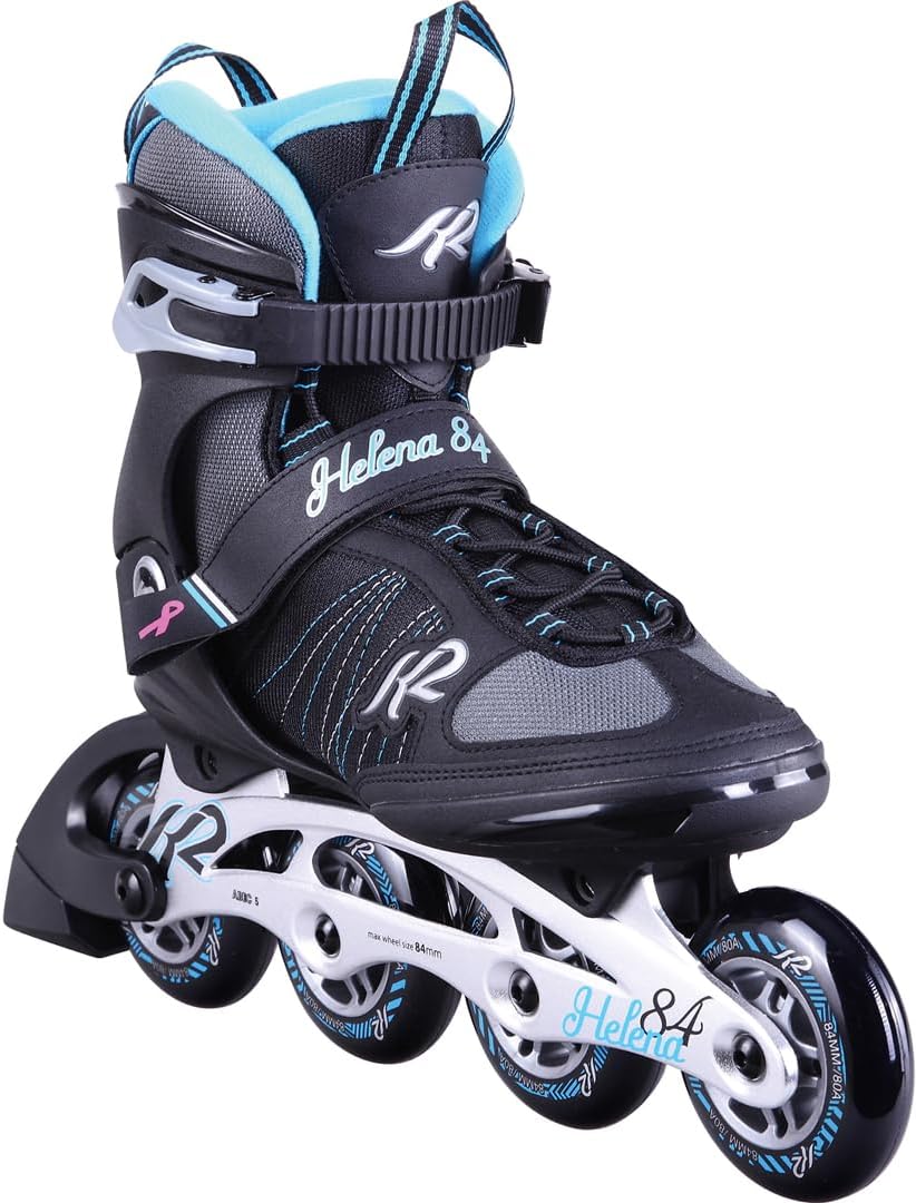 K2 Women's Helena 84 Inline Skates, Black, 84mm Wheels