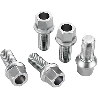 8D0601139D Wheel Lug Bolt for VW Golf Jetta Passat Beetle CC for Audi A3 A4 A5 A6 A7 Quattro A8 M14-1.50 Wheel Bolt OE# WHT001812 8D0601139A5Pcs Silver