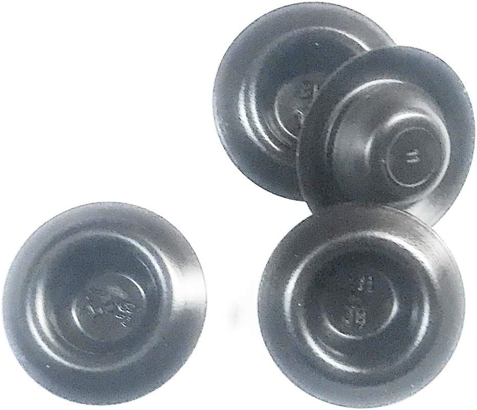 BP-1/2" 0.5 inch Recessed Mount Black Plastic Body and Sheet Metal Hole Plug Qty 50 PDR Paintless Dent Repair