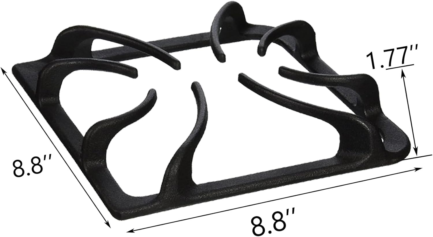 316202405 Cast Iron 4 Burner Grate Replacement for Frigidaire Gas Oven Stove grate Range Stove Top Parts 8-7/8'' x 8-7/8''
