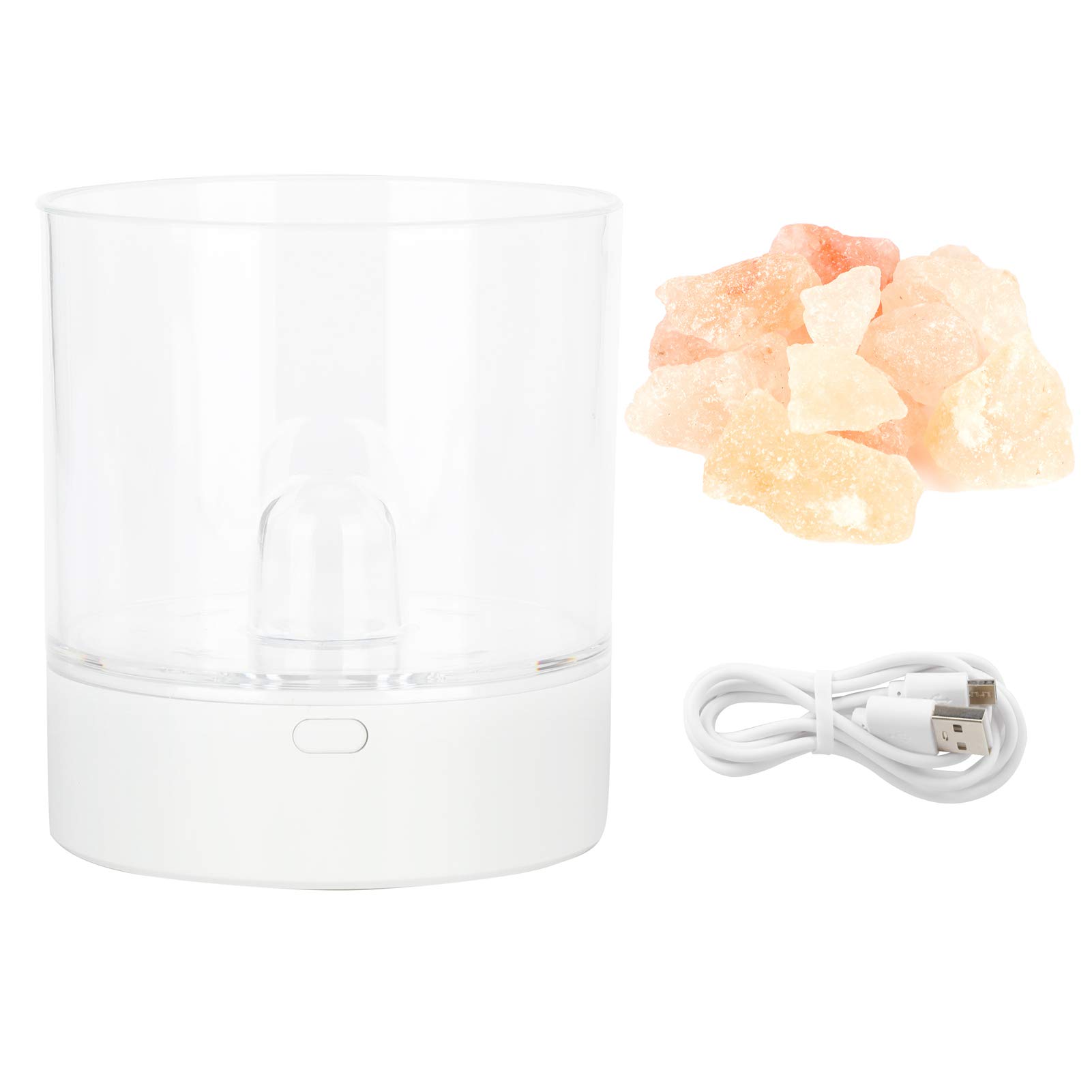 Miskall Crystal Salt Lamp 7 Colors Bedside Lamp Night Light for Bedroom Living Room Home Decor and Gift