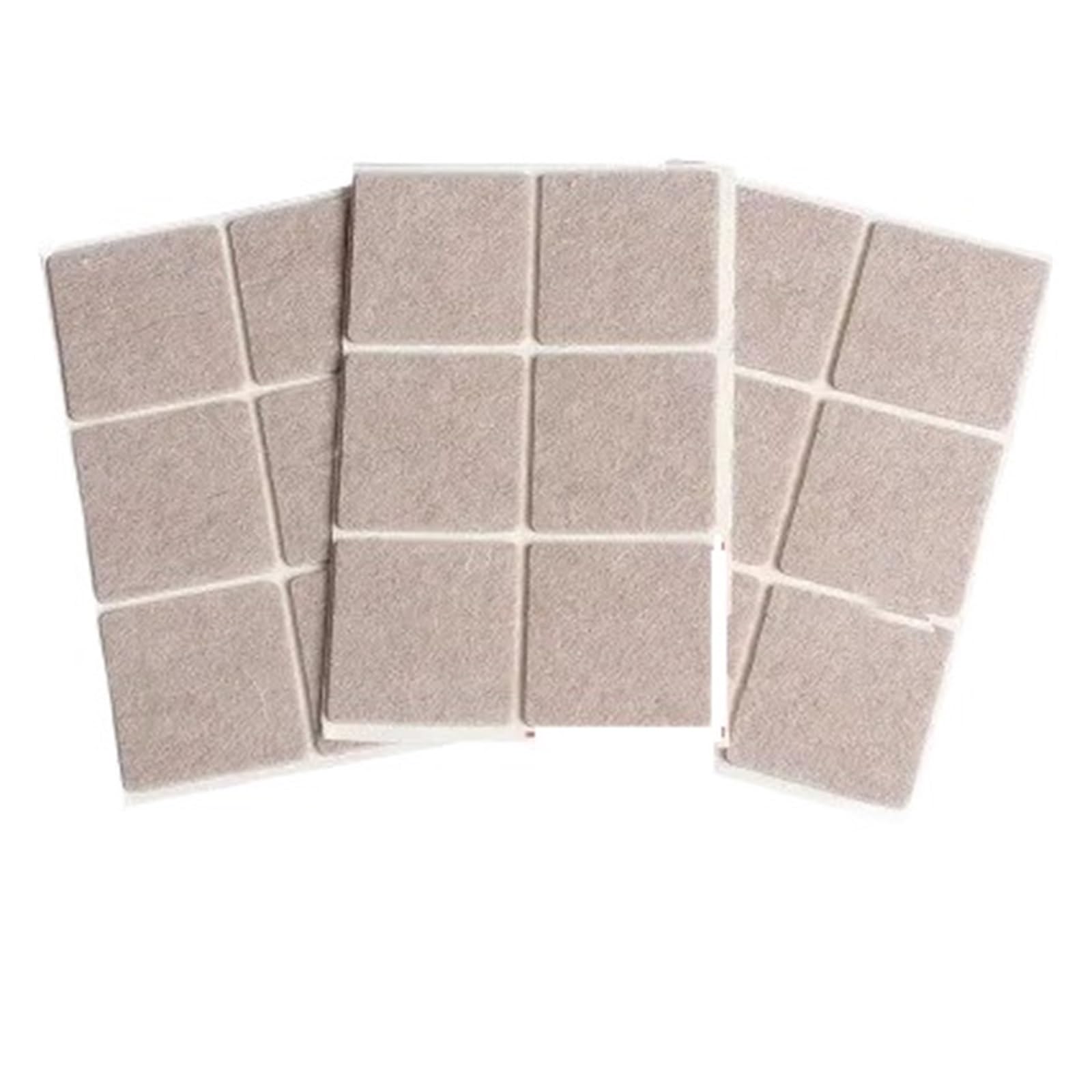 Felt Furniture Protector 3-72Pcs Felt Chair Leg Pads 3.0mm Thick Floor Scratch Protector Mat Mute Non-slip Self Adhesive DIY Furniture Accessories(45x45mm-18pcs)