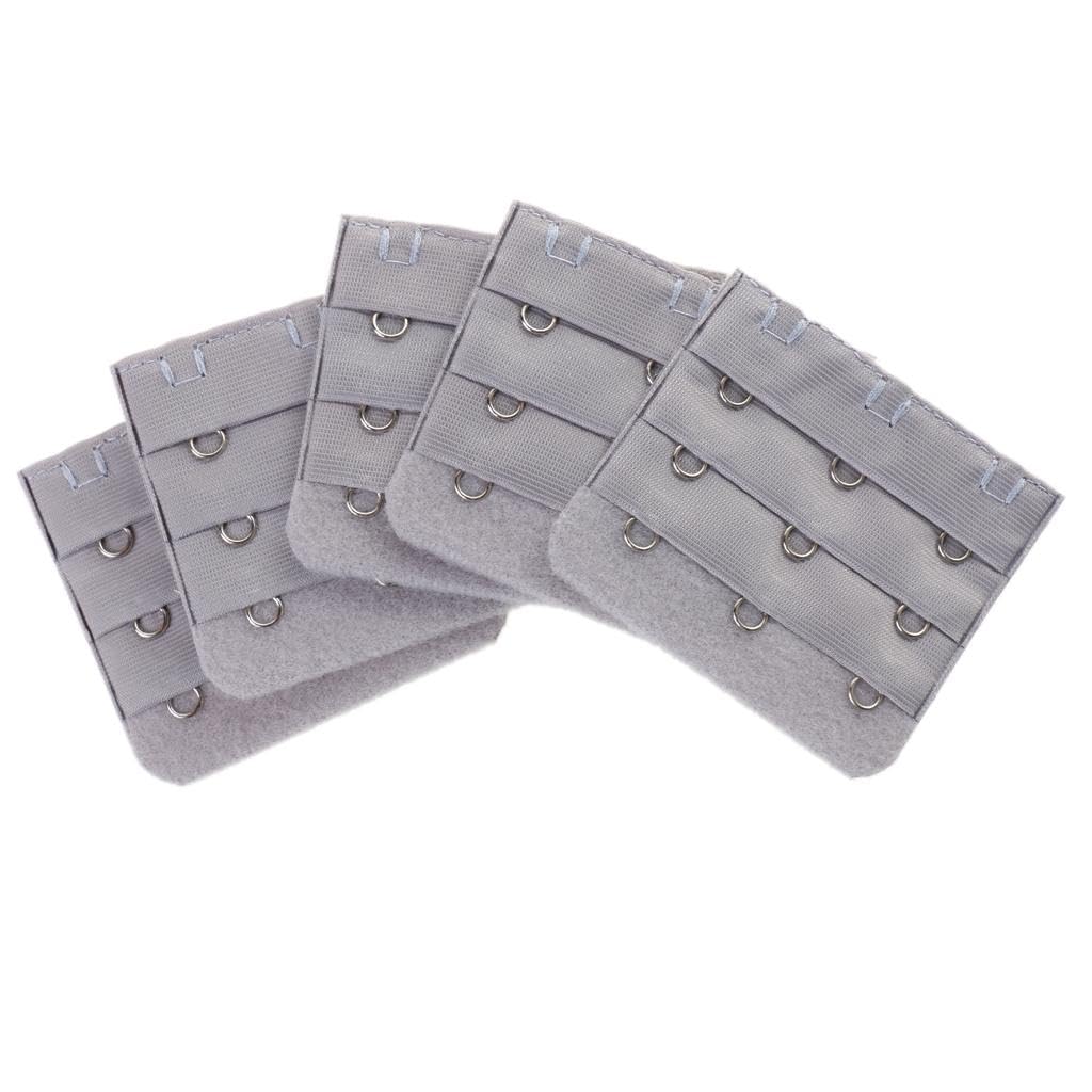 5pcs Elastic Bra Strap Extension Bra Extenders 3x 3 Hook Gray|Clothing, Shoes & Accessories | Womens Clothing | Intimates & Sleep | Bras & Bra Sets-image-38