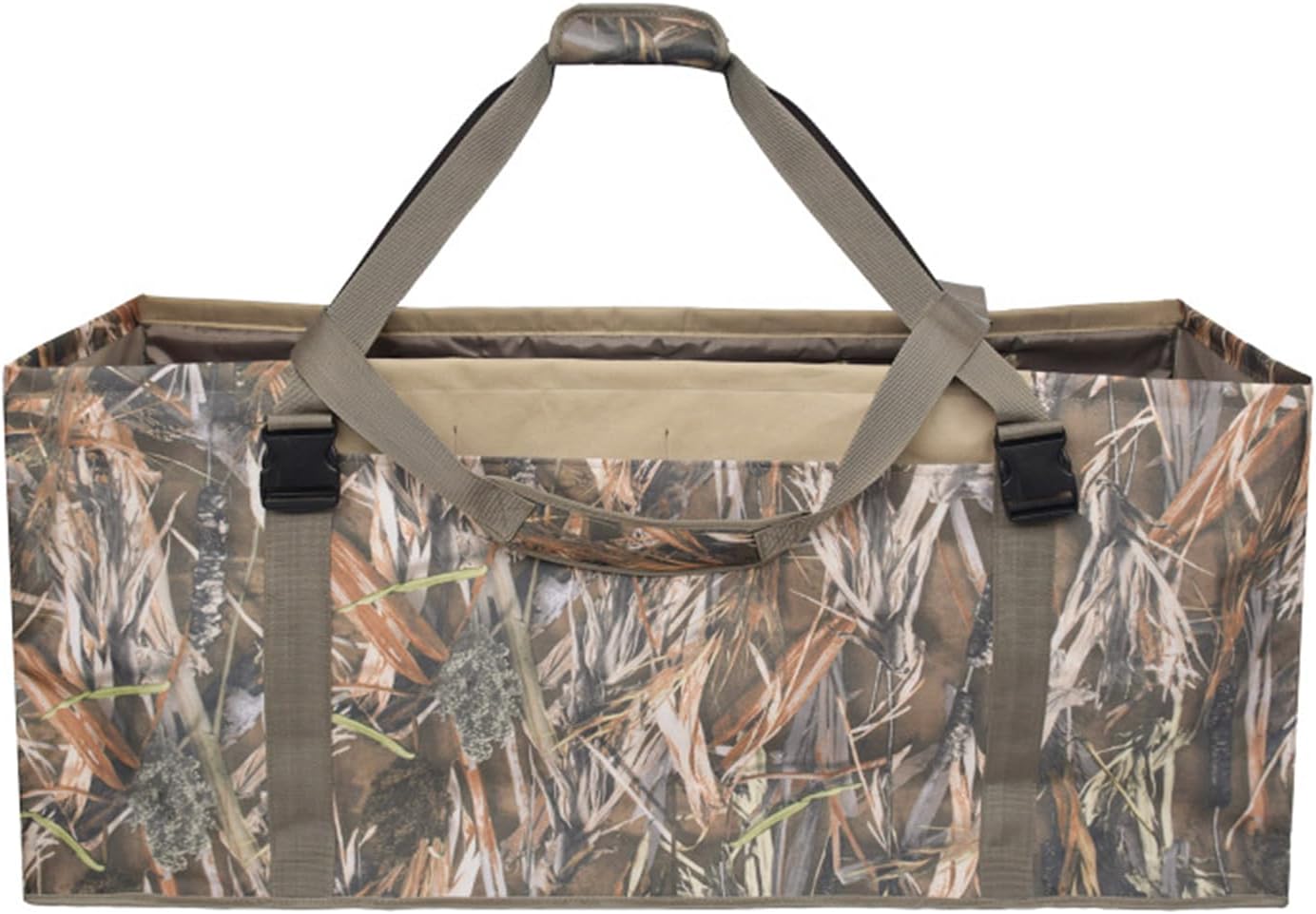 aiGear12-Slot Duck Decoy Bag with Enhanced Camouflage, Padded Protection, and Efficient Drainage System for Waterfowl Hunters
