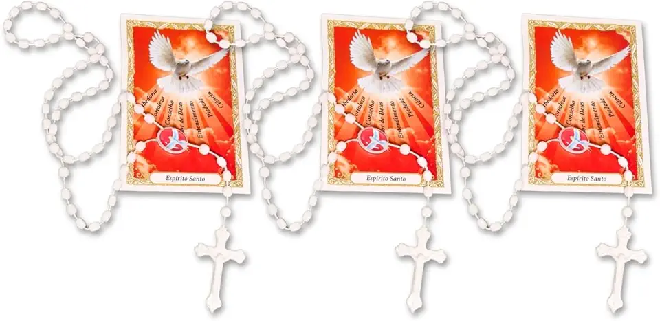 Kit 15 Terço Lembrança Crisma