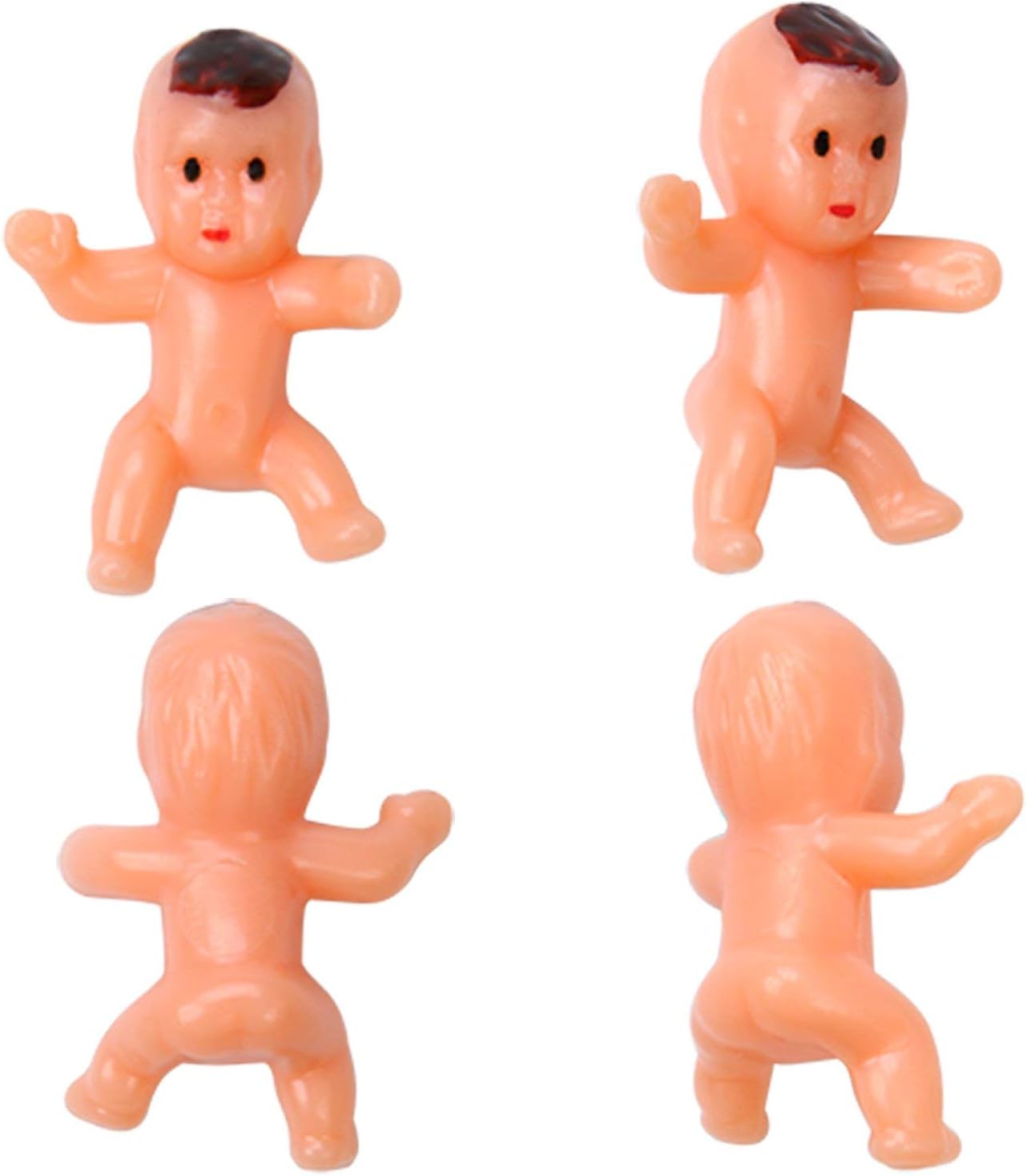 100 Pcs 1 Inch Mini Plastic Babies for Baby Shower and Ice Cubes Game Babies Party Decoretions