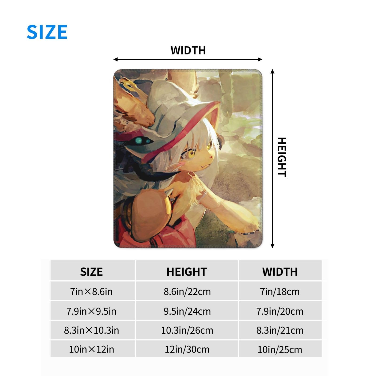 Amazon.co.jp: マウスパッド メイドインアビス ナナチ アート 小型 低