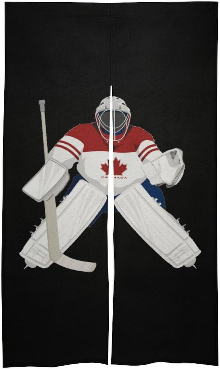 Ice Hockey Goalkeeper Door Curtain Window Blackout Curtains Panels for Bedroom Living Room