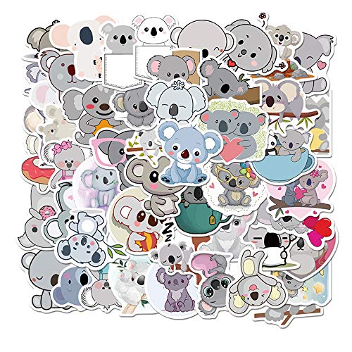 Vinyl Cute Koala Decals Koala Stickers Pack 50 Pcs Adorable Koala