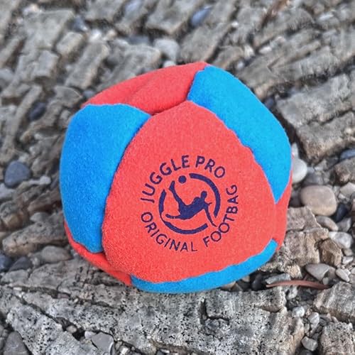 Juggle Pro Footbag Original 3er-Set – Perfekt für Freestyle und Gruppenspiele, Ultra Suede und Sandfüllung