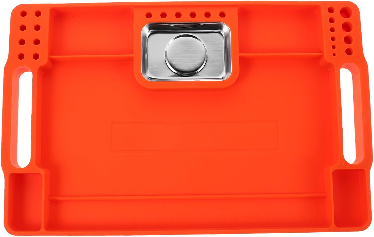 Silicone Tool Tray: Silicone Parts Organizer Mat - Non-Slip Tool Tray For Mechanics And Diy Projects - Heat-Resistant Design With Divided Compartments