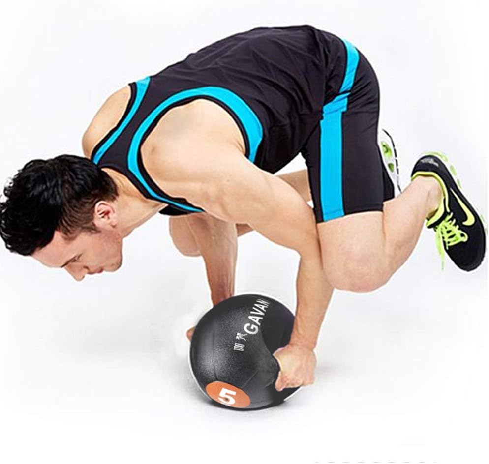 Professional Double Handle Grip Medicine Ball - for Weights Training MMA Boxing Exercise Fitness, 5KG-10KG ()