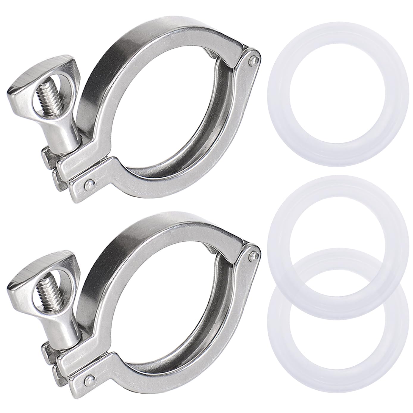Collier de serrage tri-clamp 1,5 pouce en acier inoxydable 304 haute résistance