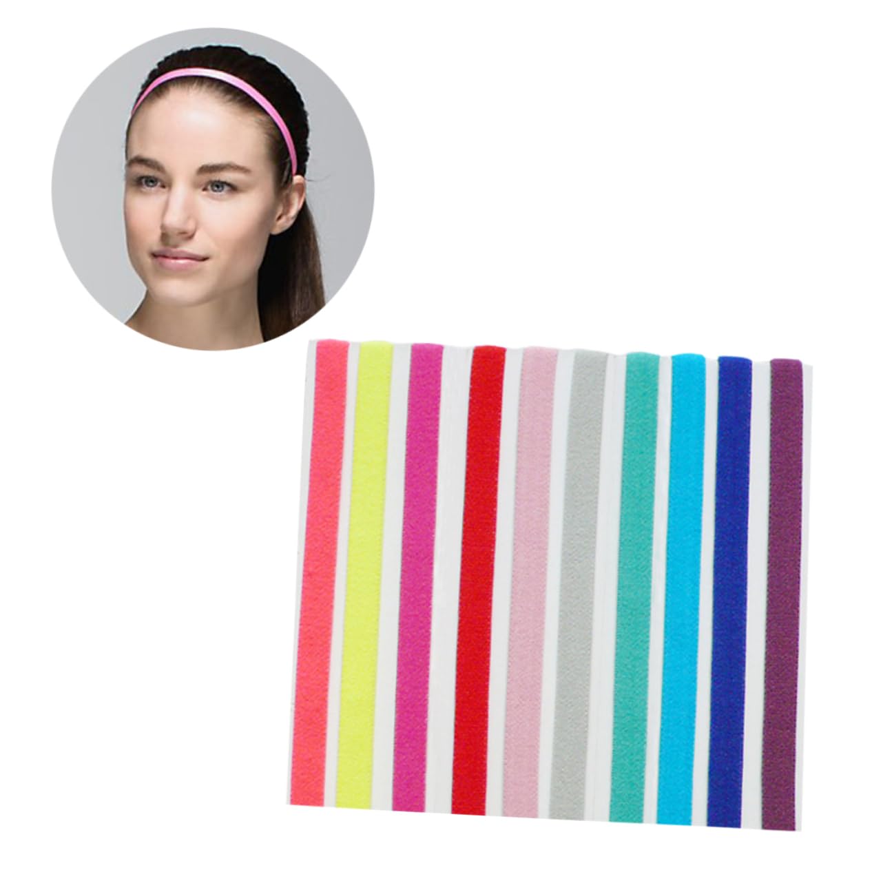 INOOMP 20 Pezzi Fascia Bandana Fascia Calcio Fascia Sportiva Elastici Per Fascia Elastica Yoga Fascia Per Atletica Fascia Non Fascia Fitness Fascia Resistente Al