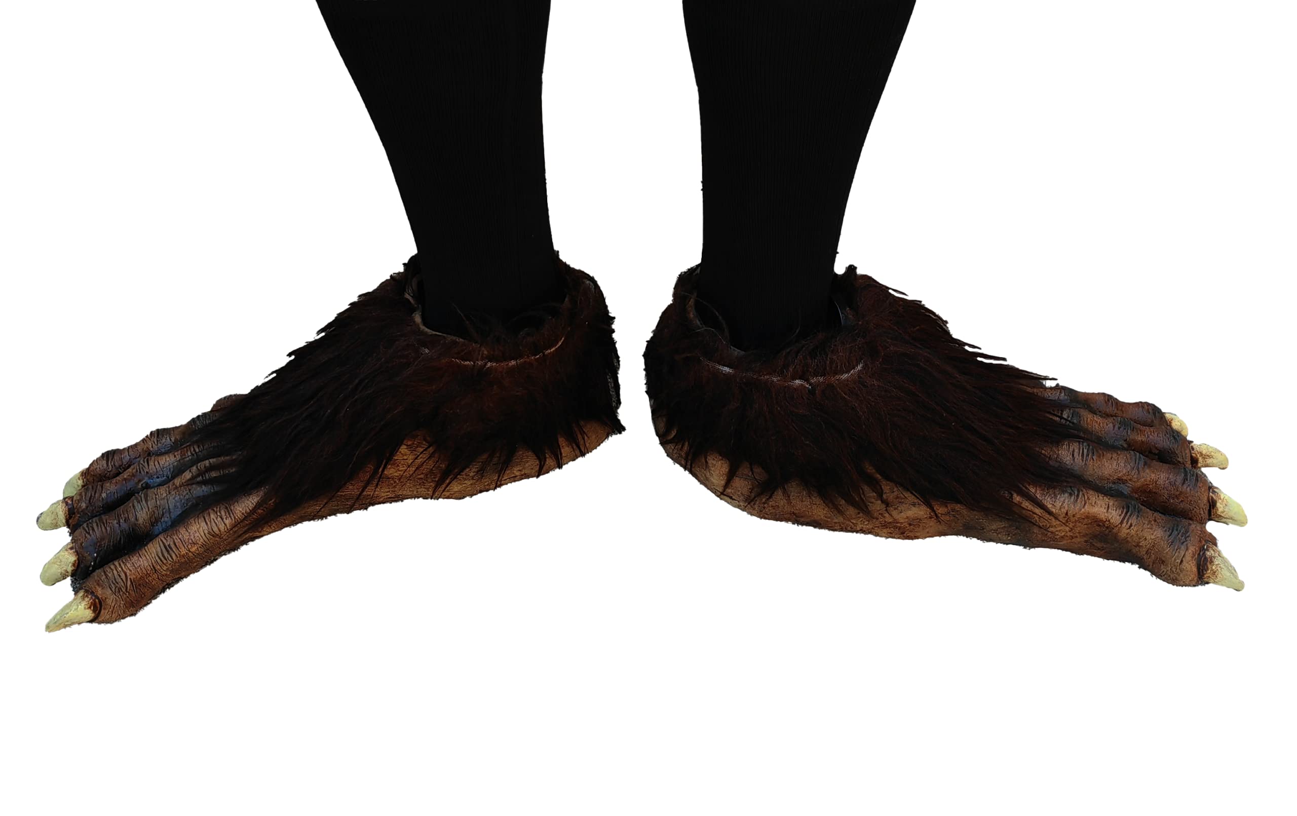 Ghoulish Productions Wolf Feet Deluxe Camicia, caffè, 40 Unisex-Adulto