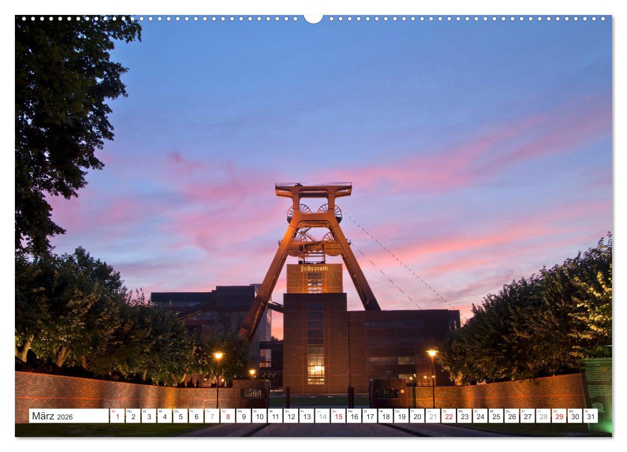 Die Zechen im Ruhrpott (hochwertiger Premium Wandkalender 2026 DIN A2 quer), Kunstdruck in Hochglanz: Die imposanten Relikte vergangener Tage im Ruhrpoot von Dortmund bis Moers (CALVENDO Orte)