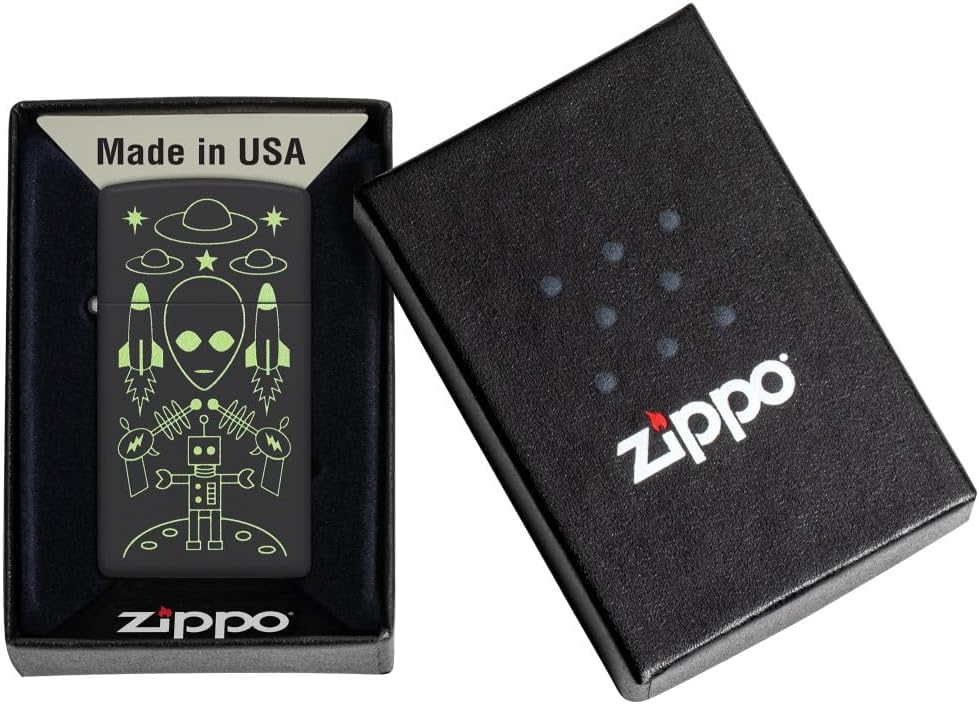 Encendedor Zippo negro mate con grabado personalizado miniatura 6