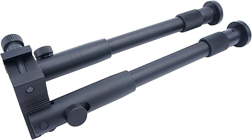 Miniatura 2 de Mestart bípode táctico OP-I de aluminio plegable con altura ajustable Compatible con riel Picatinny