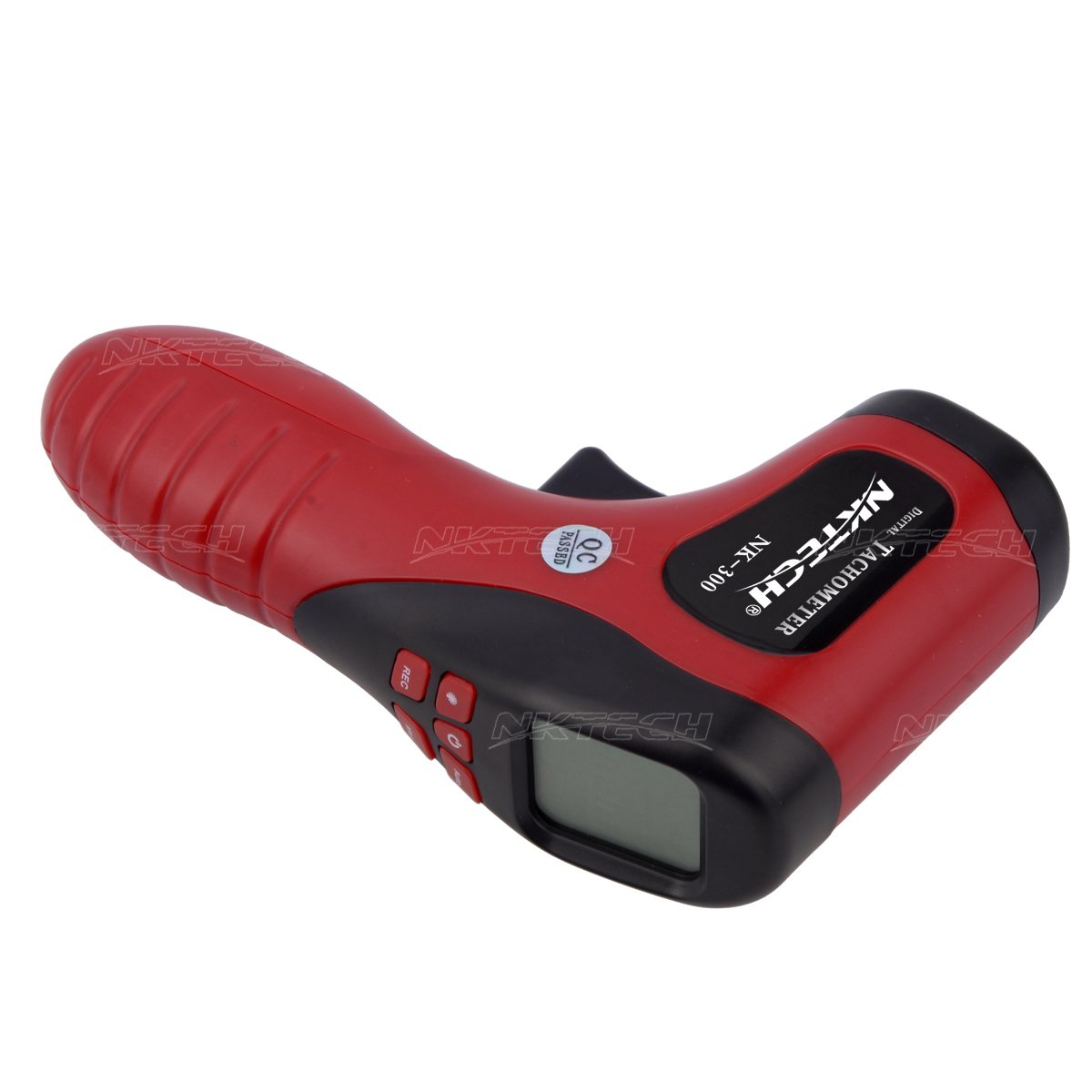 Non-Contact Digital Tachometer With Laser & Backlit LCD - High Accuracy RPM Meter For Motors, Fans, Engines