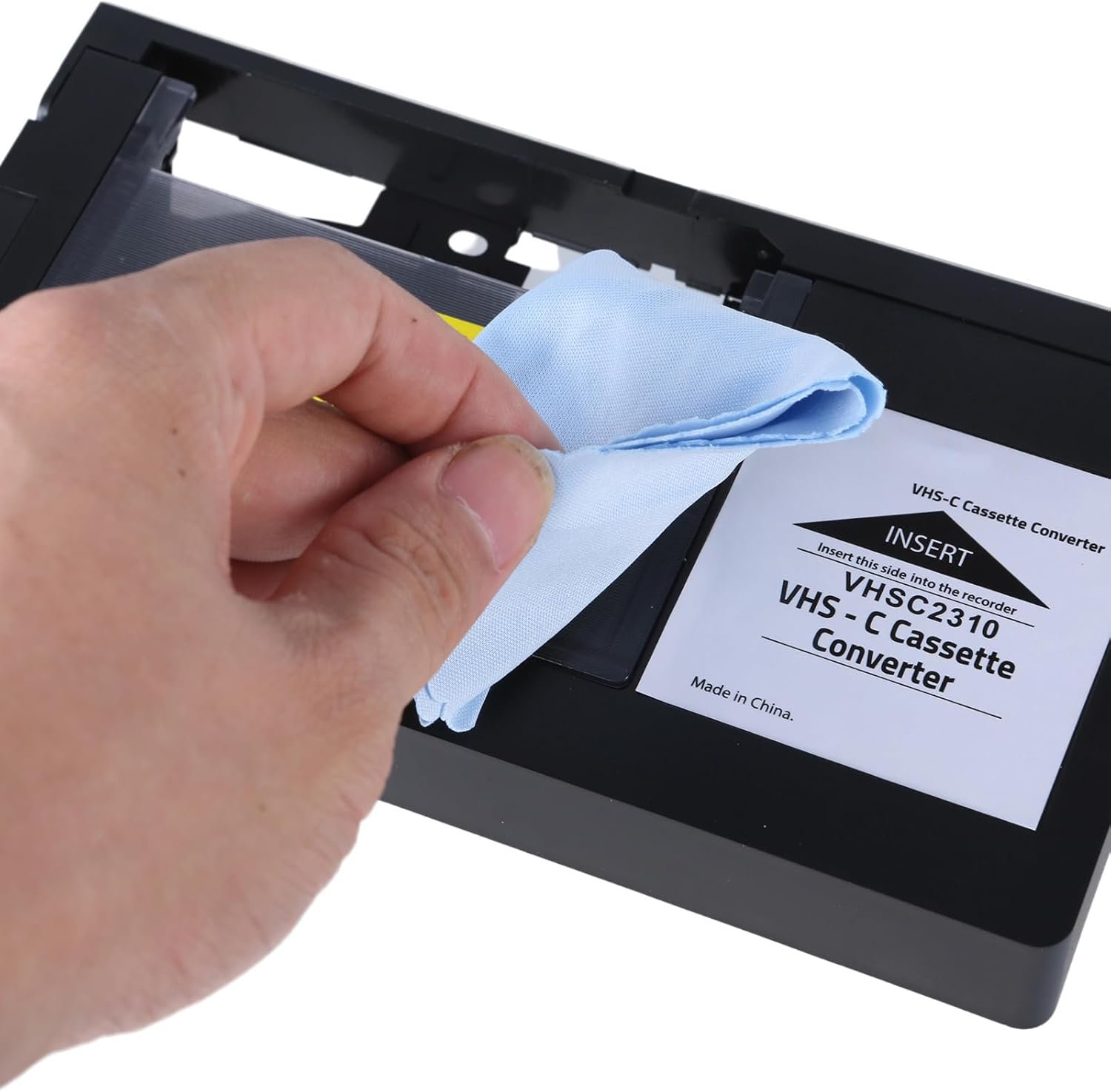 Fitoolesカセットアダプター、ビデオカメラ用電動ビデオテープ変換、簡単な1ボタン操作ホームビデオ