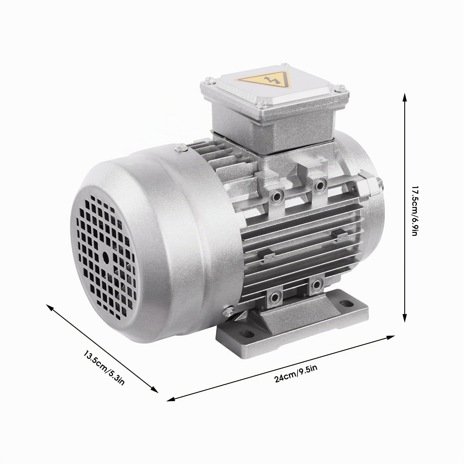 Moteur électrique triphasé 750 W avec bobine en cuivre 1400 tr/min IP55 Moteur industriel à économie d'énergie pour pompes, machines-outils, compresseurs, machines de transport, diamètre de l'arbre 14