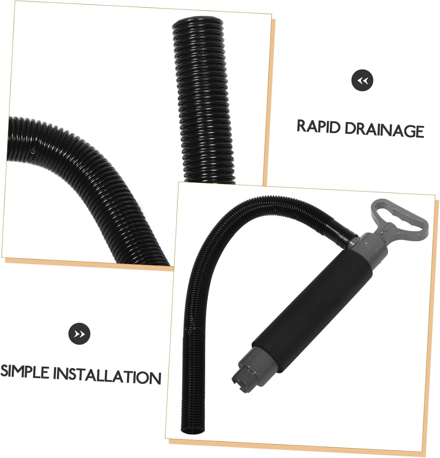 Boat Bilge Pump Kayak Pump Set Lightweight Easy to Carry Kayak Accessories