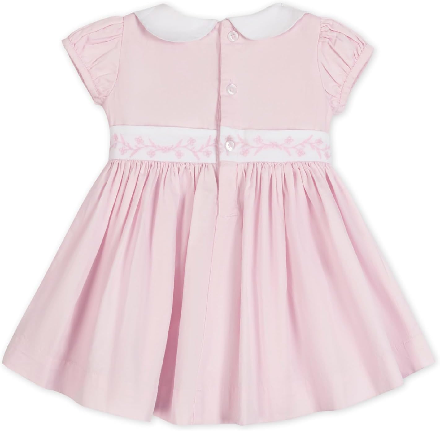Peter Pan Collar Smocked Dress