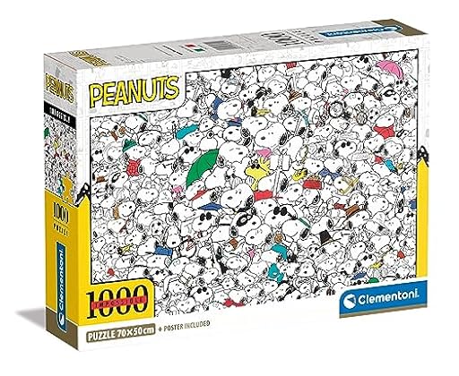 Clementoni - 39804 - Puzzle Peanuts - Puzzle Adulto 1000 Piezas, Desde 14 años, Made in Italy | Ya disponible en tu tienda friki favorita! En mundofriki.es!