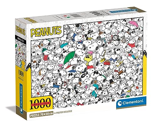 Clementoni - 39804 - Puzzle Peanuts - Puzzle Adulto 1000 Piezas,