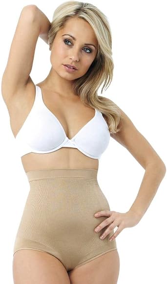 Belvia Slimming Tummy Control Shaping Briefs Beige Large
