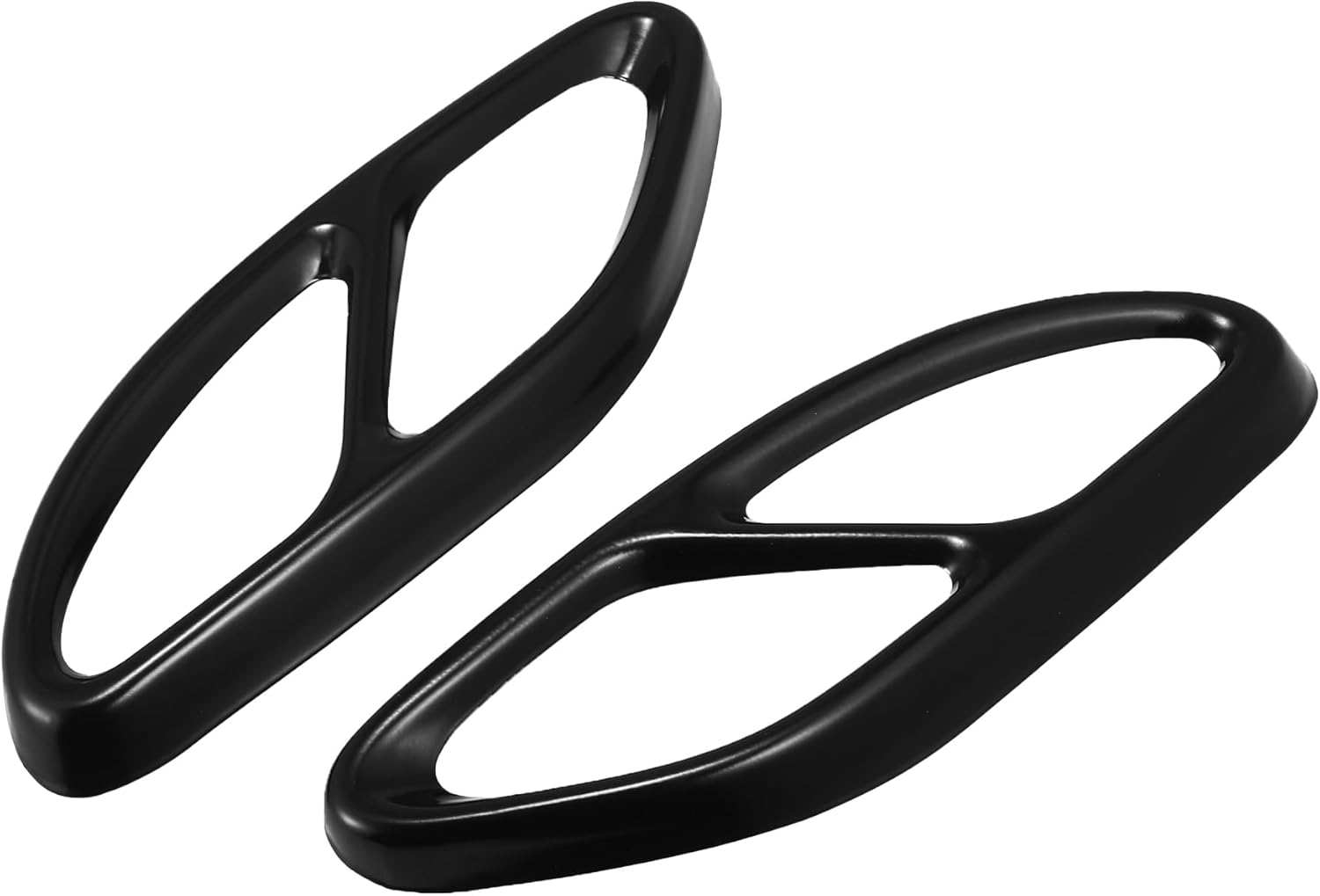 X AUTOHAUX Pair Exhaust Tail Pipe Mufflers Cover Rear Bumper Cylinder Exhaust Pipe Cover for Mercedes-Benz a B C E CLA GLC GLE GLS Class W205 W213 X253